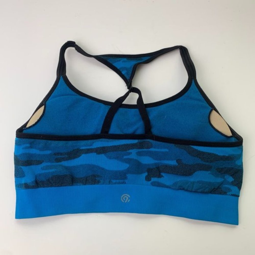 C9 Champion Blue Camo Seamless Sports Bra - Picture 4 of 7